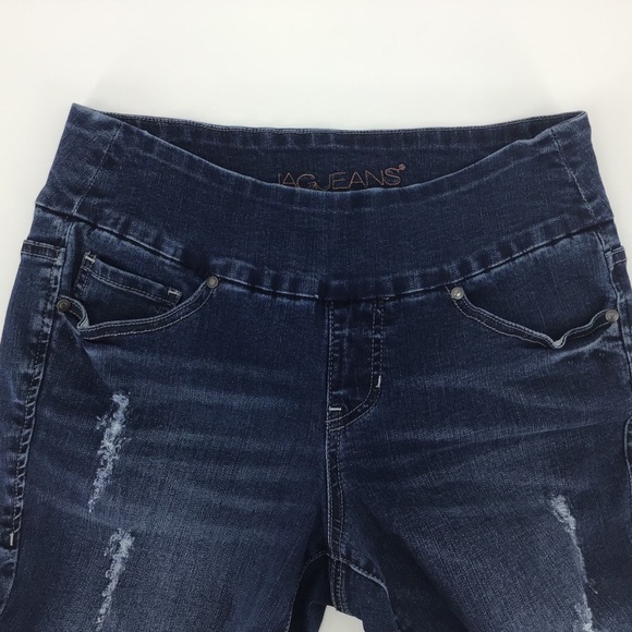 Jag Jeans Lewis Straight Cuff Blue Ankle Jeans, 8 - Picture 4 of 16